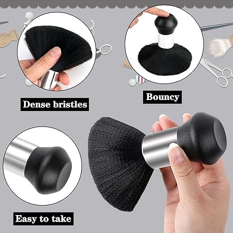 Professional Hair Cutting Barber Cape with Neck Duster Brush