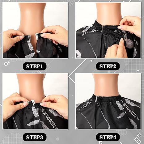 Professional Hair Cutting Barber Cape with Neck Duster Brush