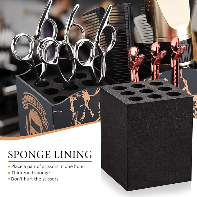 Barber Scissors Holder Box