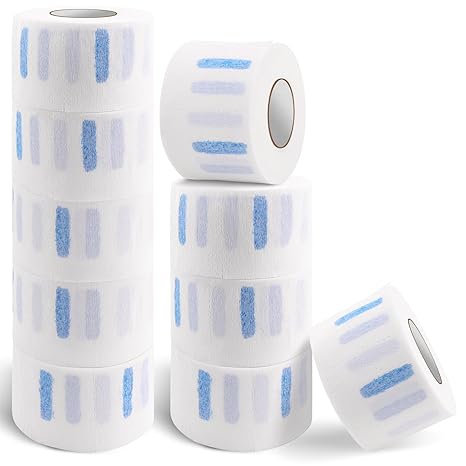 10 Rolls Disposable Barber Paper Neck Strips Bulk