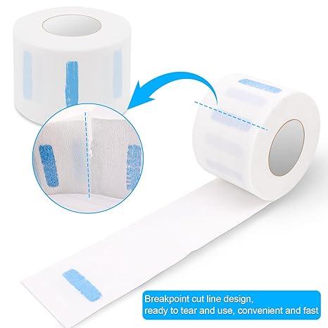 10 Rolls Disposable Barber Paper Neck Strips Bulk
