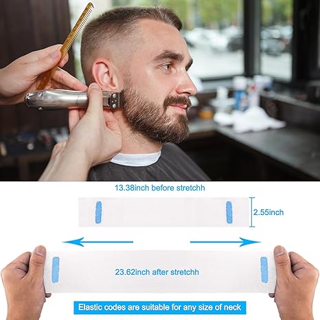 10 Rolls Disposable Barber Paper Neck Strips Bulk