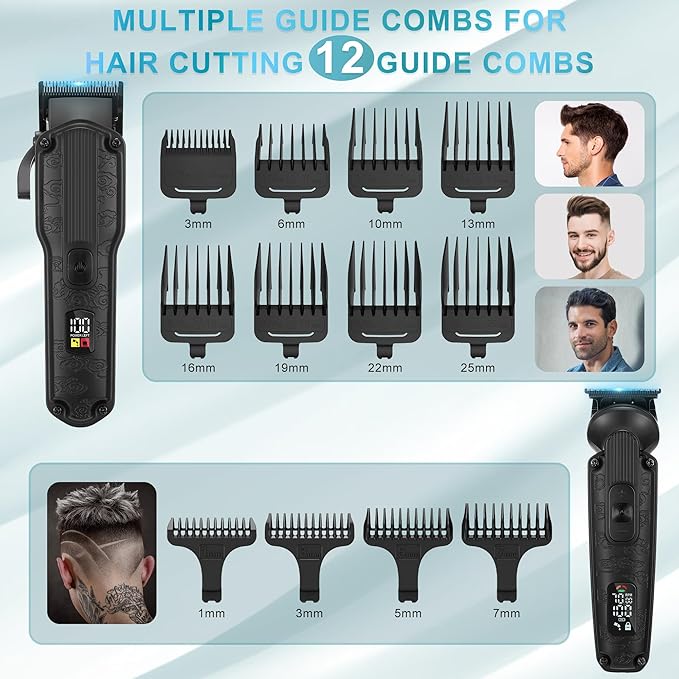 Professional Hair Clipper for Men Hair Cutting Kit