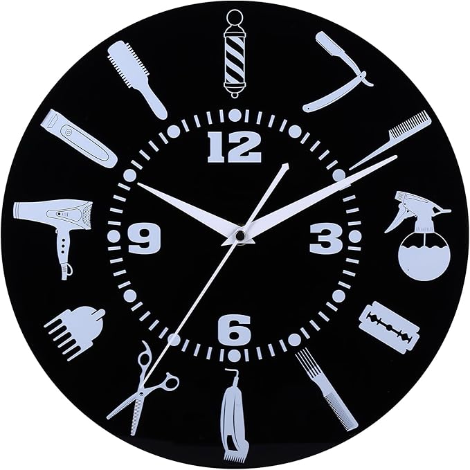 12 Inch Hair Stylist Wall Clock